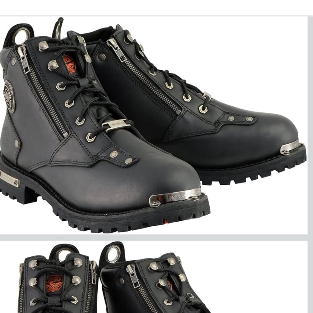 EUC Milwaukee Leather Men’s motorcycle Boots 10.5